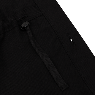 Gaia Shirt black oversized shirt adjustable waist drawstring detail