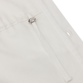 Gaia Shirt ivory oversized shirt adjustable waist drawstring detail