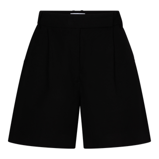 High waisted black shorts with adjustable waist